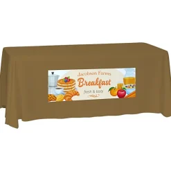 Laser Edge Closed-Back Table Throw - 6 feet