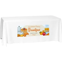 Laser Edge Closed-Back Table Throw - 6 feet