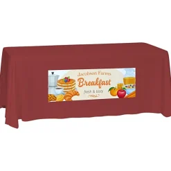 Laser Edge Closed-Back Table Throw - 6 feet