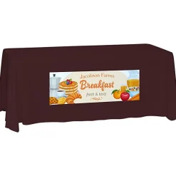 Laser Edge Closed-Back Table Throw - 6 feet