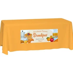 Laser Edge Closed-Back Table Throw - 6 feet