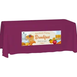 Laser Edge Closed-Back Table Throw - 6 feet