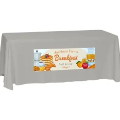 Laser Edge Closed-Back Table Throw - 6 feet