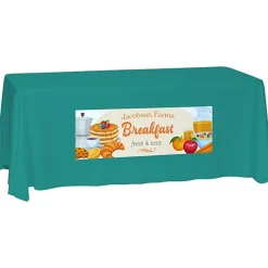 Laser Edge Closed-Back Table Throw - 6 feet