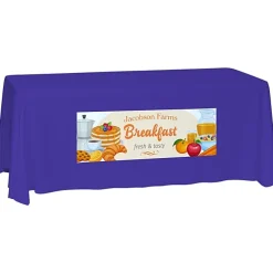 Laser Edge Closed-Back Table Throw - 6 feet