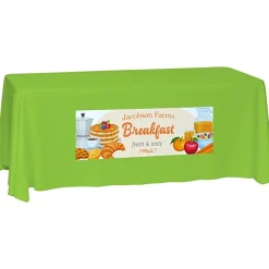 Laser Edge Closed-Back Table Throw - 6 feet
