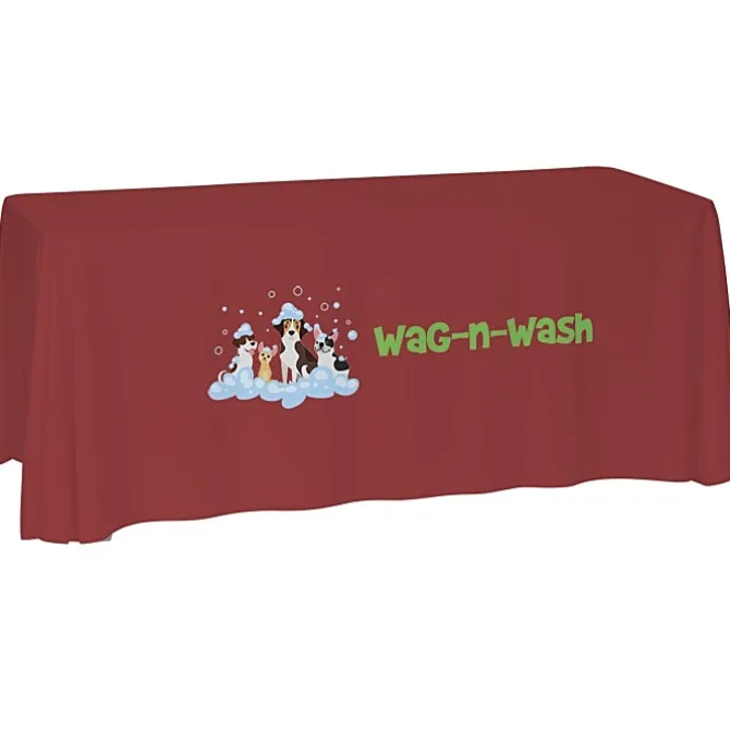 Laser Edge Open-Back Table Throw - 6 feet