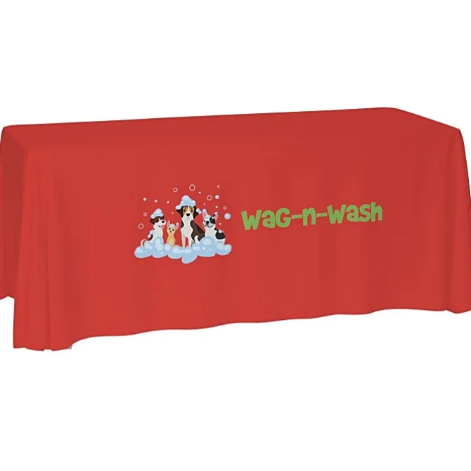 Laser Edge Open-Back Table Throw - 6 feet