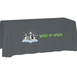 Laser Edge Open-Back Table Throw - 6 feet