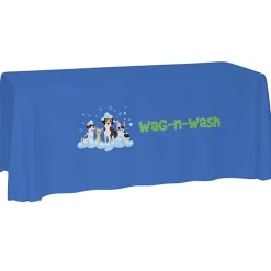 Laser Edge Open-Back Table Throw - 6 feet