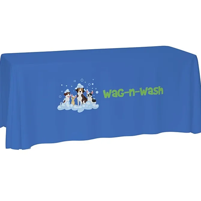 Laser Edge Open-Back Table Throw - 6 feet