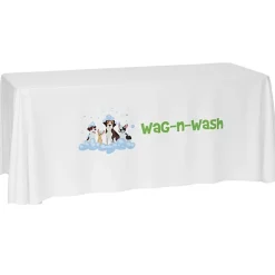 Laser Edge Open-Back Table Throw - 6 feet