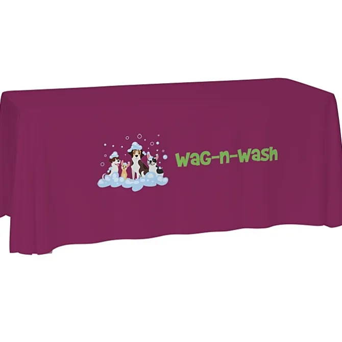 Laser Edge Open-Back Table Throw - 6 feet