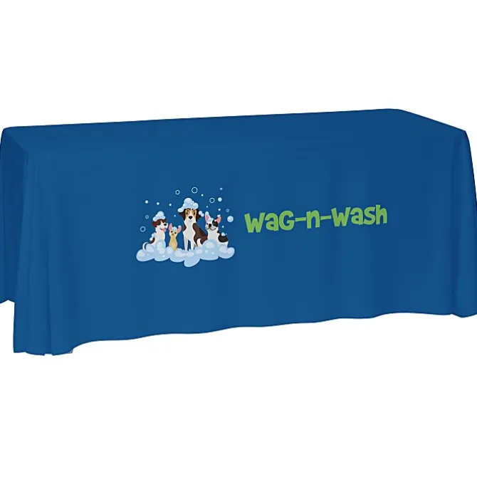 Laser Edge Open-Back Table Throw - 6 feet
