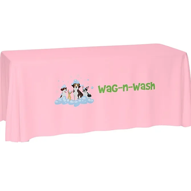 Laser Edge Open-Back Table Throw - 6 feet