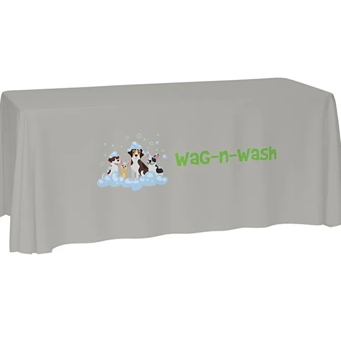 Laser Edge Open-Back Table Throw - 6 feet