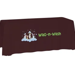 Laser Edge Open-Back Table Throw - 6 feet