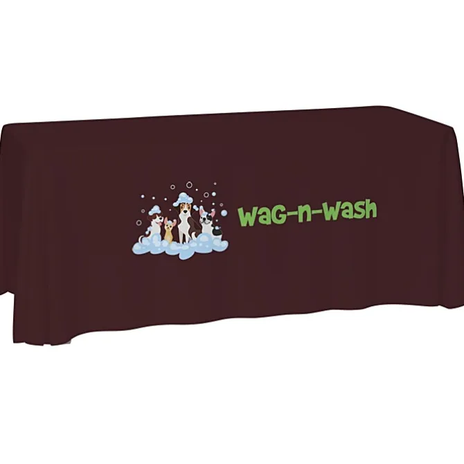 Laser Edge Open-Back Table Throw - 6 feet