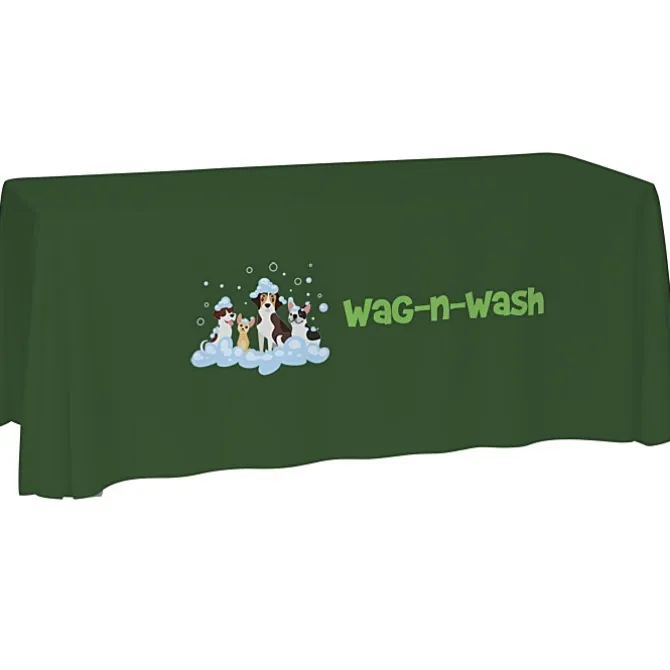 Laser Edge Open-Back Table Throw - 6 feet