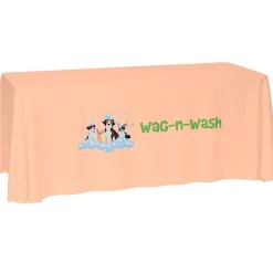 Laser Edge Open-Back Table Throw - 6 feet