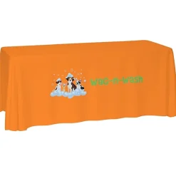 Laser Edge Open-Back Table Throw - 6 feet