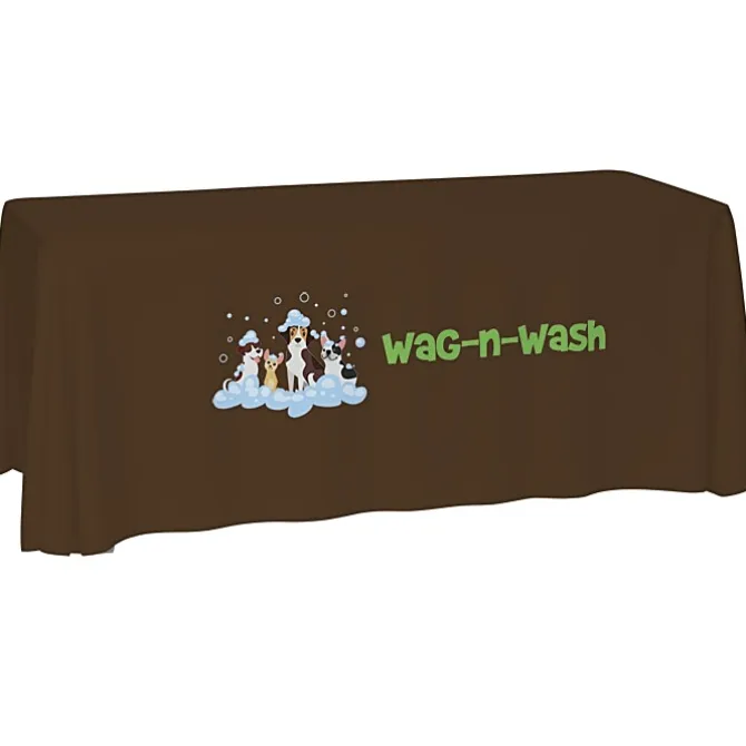Laser Edge Open-Back Table Throw - 6 feet