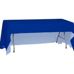 Laser Edge Open-Back Table Throw - 6 feet - Full Color