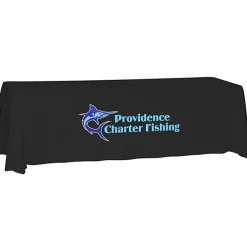 Laser Edge Open-Back Table Throw - 8 feet