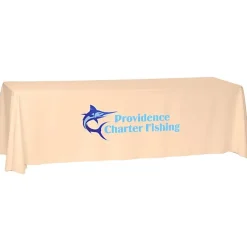 Laser Edge Open-Back Table Throw - 8 feet