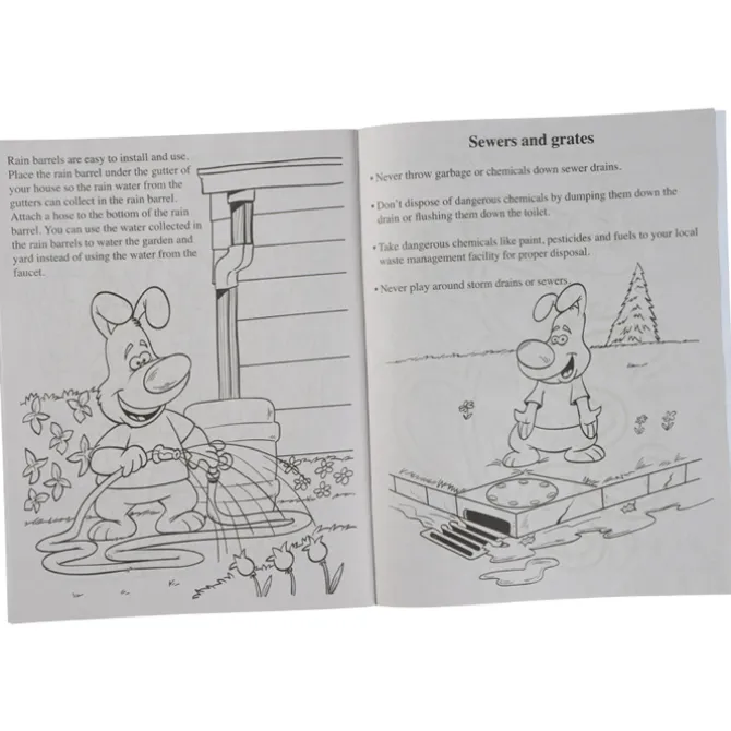 Learn About Water Conservation Coloring Book