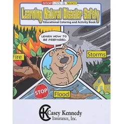 Learning Natural Disaster Safety Coloring Book - 24 hr