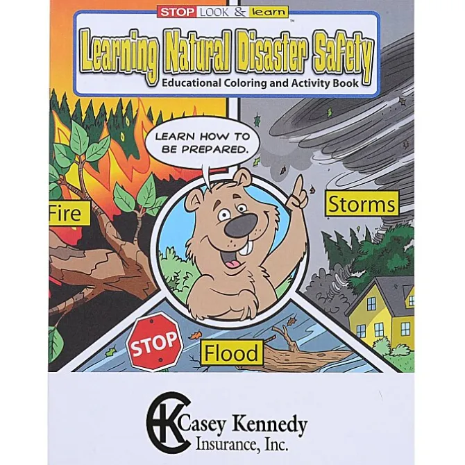 Learning Natural Disaster Safety Coloring Book - 24 hr