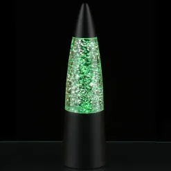 LED Glitter Rocket Lamp