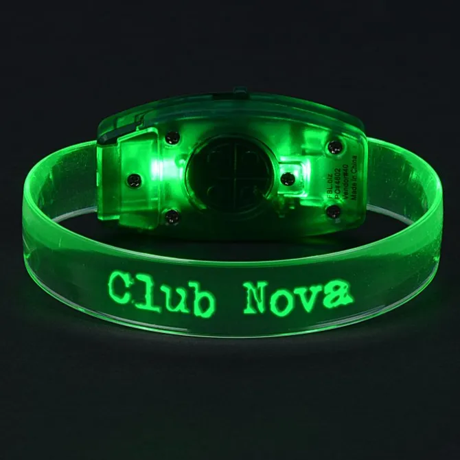 LED Glowing Bracelet - Laser Engraved