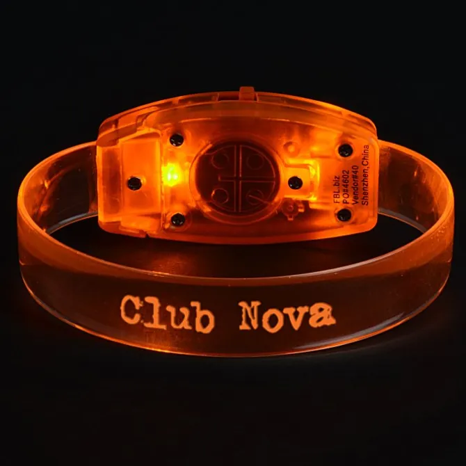 LED Glowing Bracelet - Laser Engraved