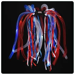 LED Noodle Headband - Red, White & Blue