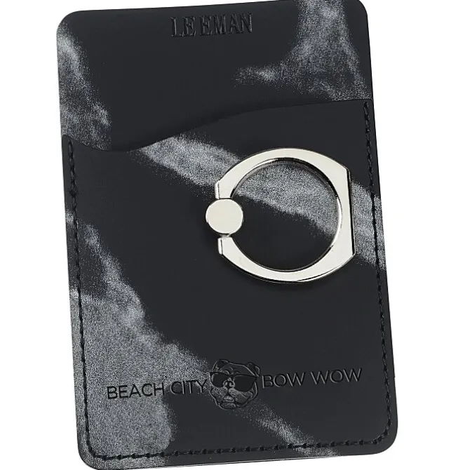Leeman Marble Smartphone Wallet with Ring Phone Stand