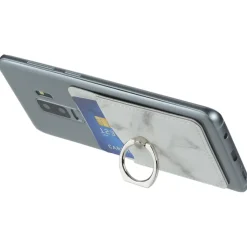 Leeman Marble Smartphone Wallet with Ring Phone Stand