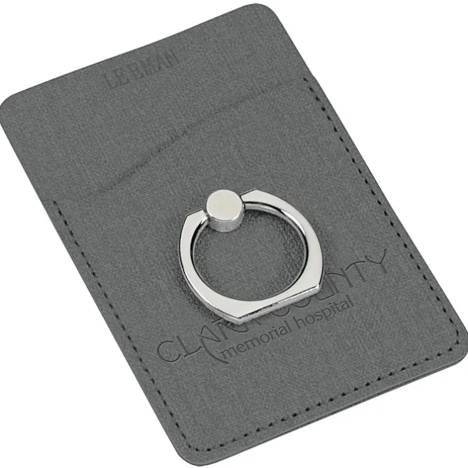 Leeman RFID Smartphone Wallet with Ring Phone Stand