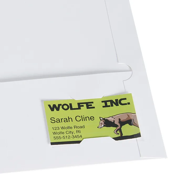Legal Size Two-Pocket Presentation Folder - Linen
