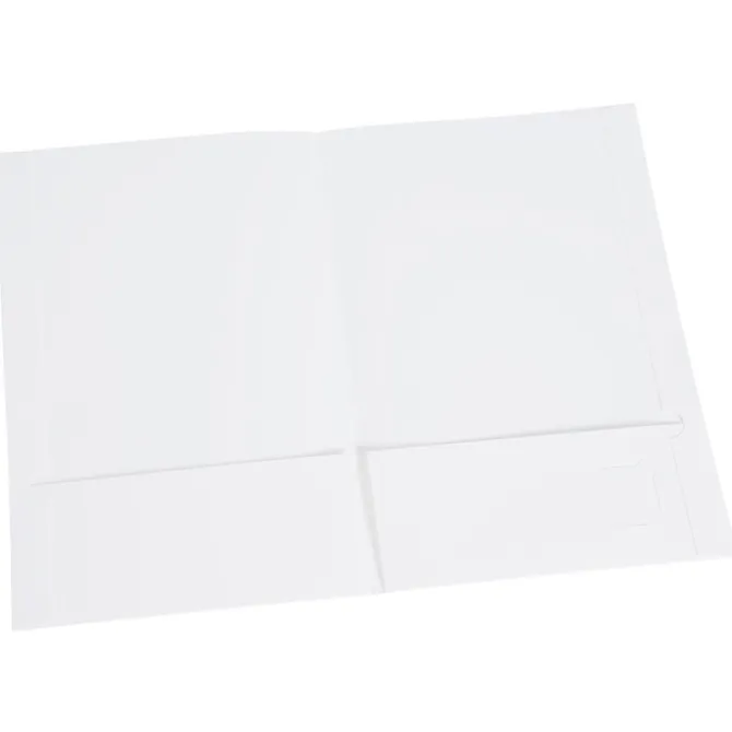 Legal Size Two-Pocket Presentation Folder - Linen