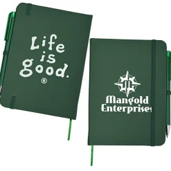 Life is Good TaskRight Afton Notebook with Pen - LIG