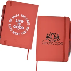 Life is Good TaskRight Afton Notebook with Pen - Love
