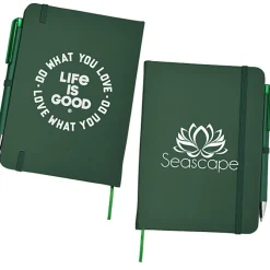 Life is Good TaskRight Afton Notebook with Pen - Love