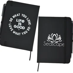 Life is Good TaskRight Afton Notebook with Pen - Love