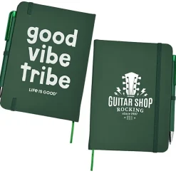 Life is Good TaskRight Afton Notebook with Pen - Good Vibe