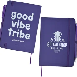 Life is Good TaskRight Afton Notebook with Pen - Good Vibe