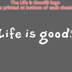 Life is Good TaskRight 6 inches x 4 inches Notepad - 50 Sheet