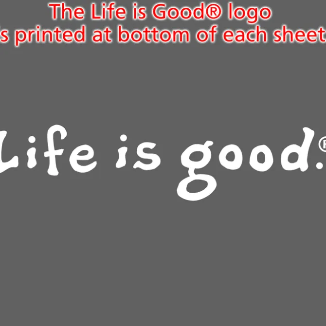 Life is Good TaskRight 6 inches x 4 inches Notepad - 50 Sheet