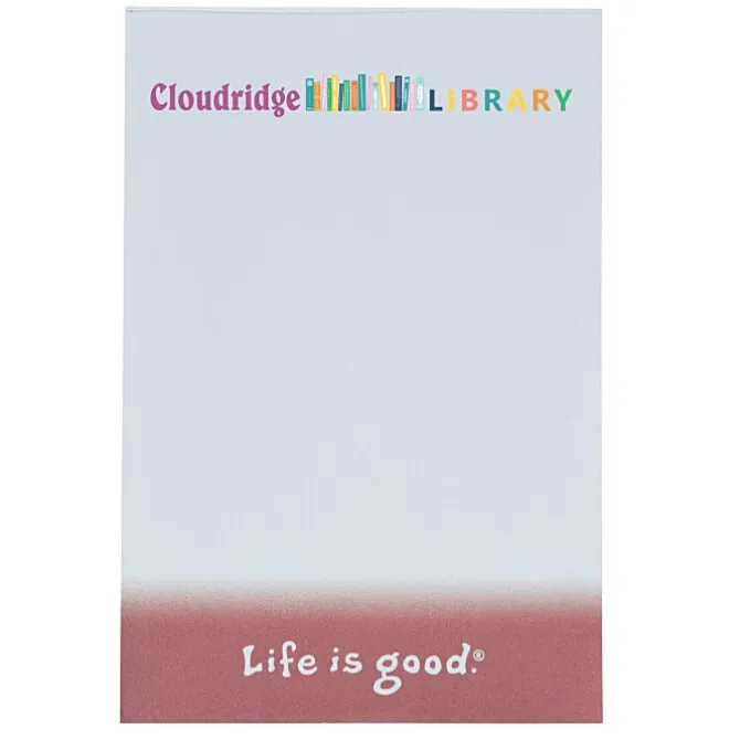 Life is Good TaskRight 6 inches x 4 inches Notepad - 50 Sheet